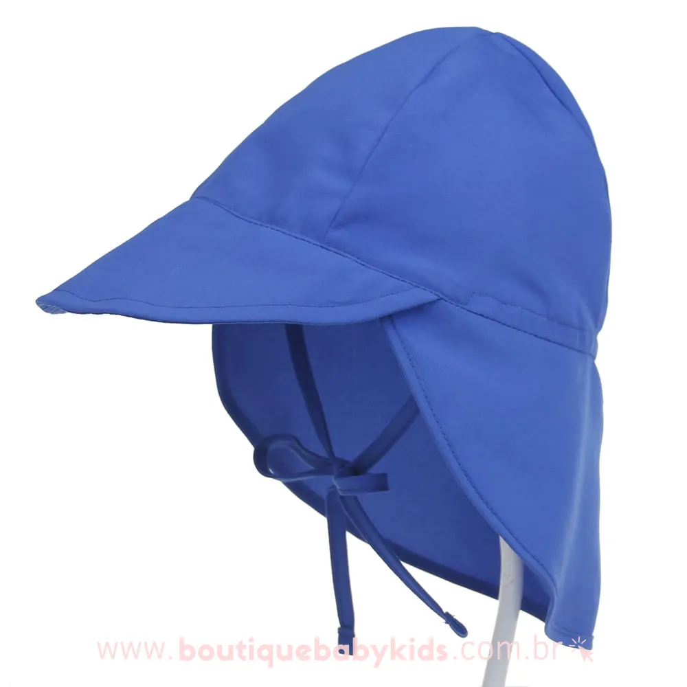Chapéu Praia Infantil Proteção UV Azul