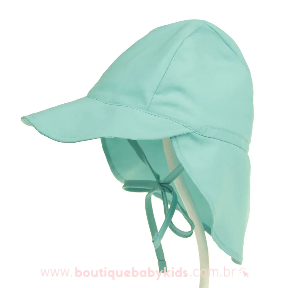 Chapéu Praia Infantil Proteção UV Verde Água