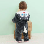 Macacão Bebê Inverno Fantasia Lobinho Cinza - Frete Grátis - Boutique Baby Kids