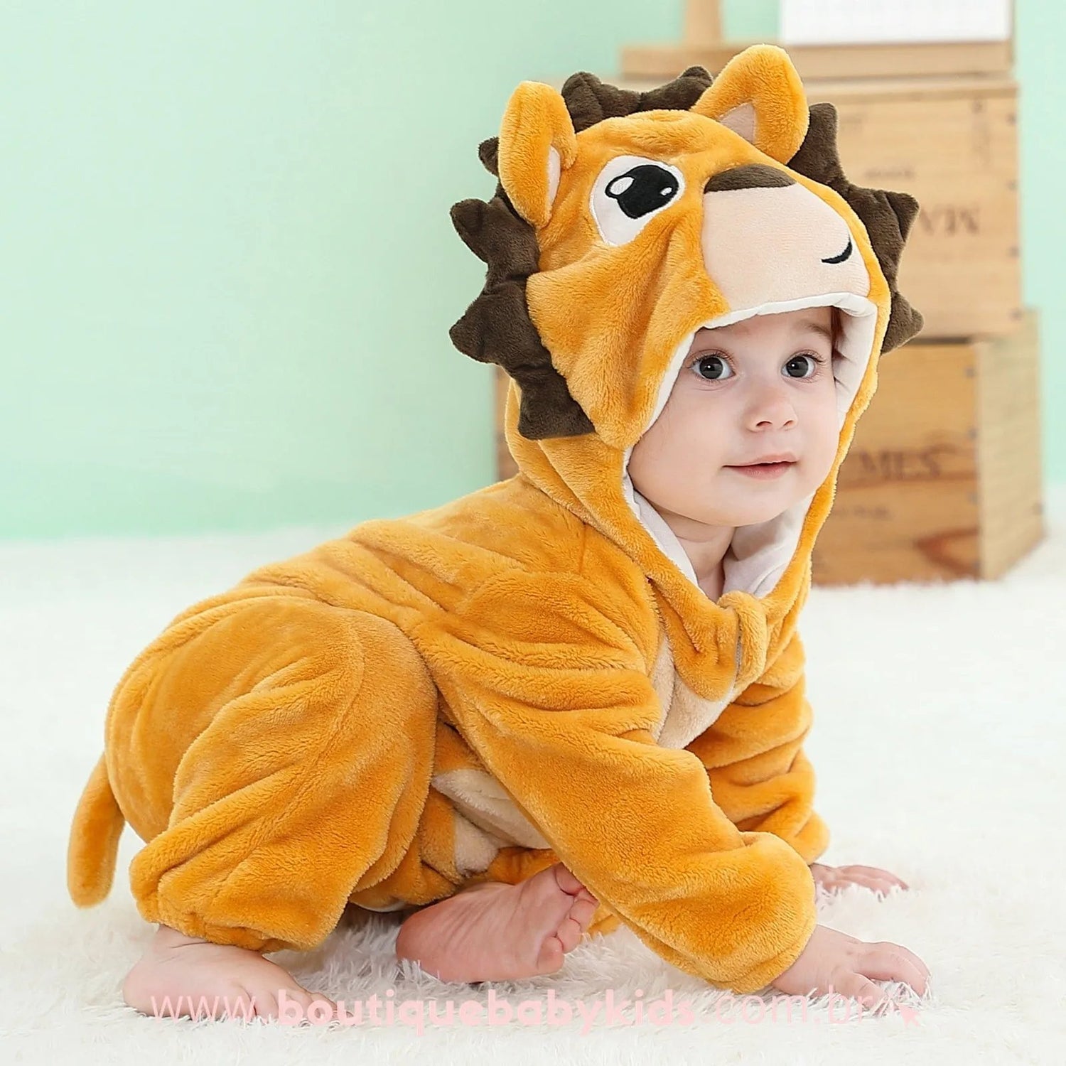 Macacão Bebê Fantasia Bichinho Porco-Espinho - Frete Grátis - Boutique Baby Kids