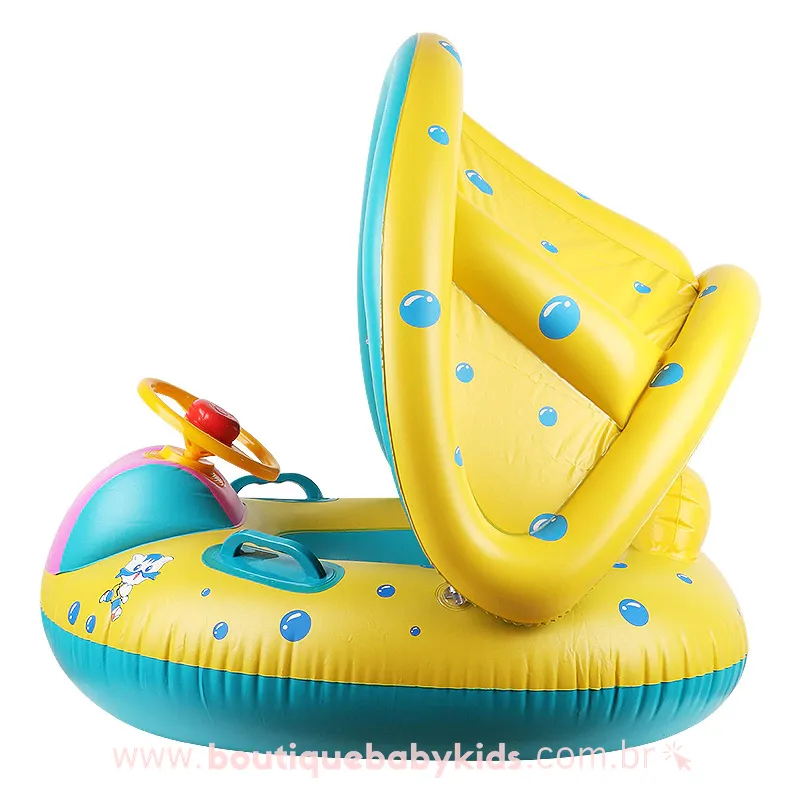 Boia Infantil Inflável com Proteção Solar Removível - Boutique Baby Kids