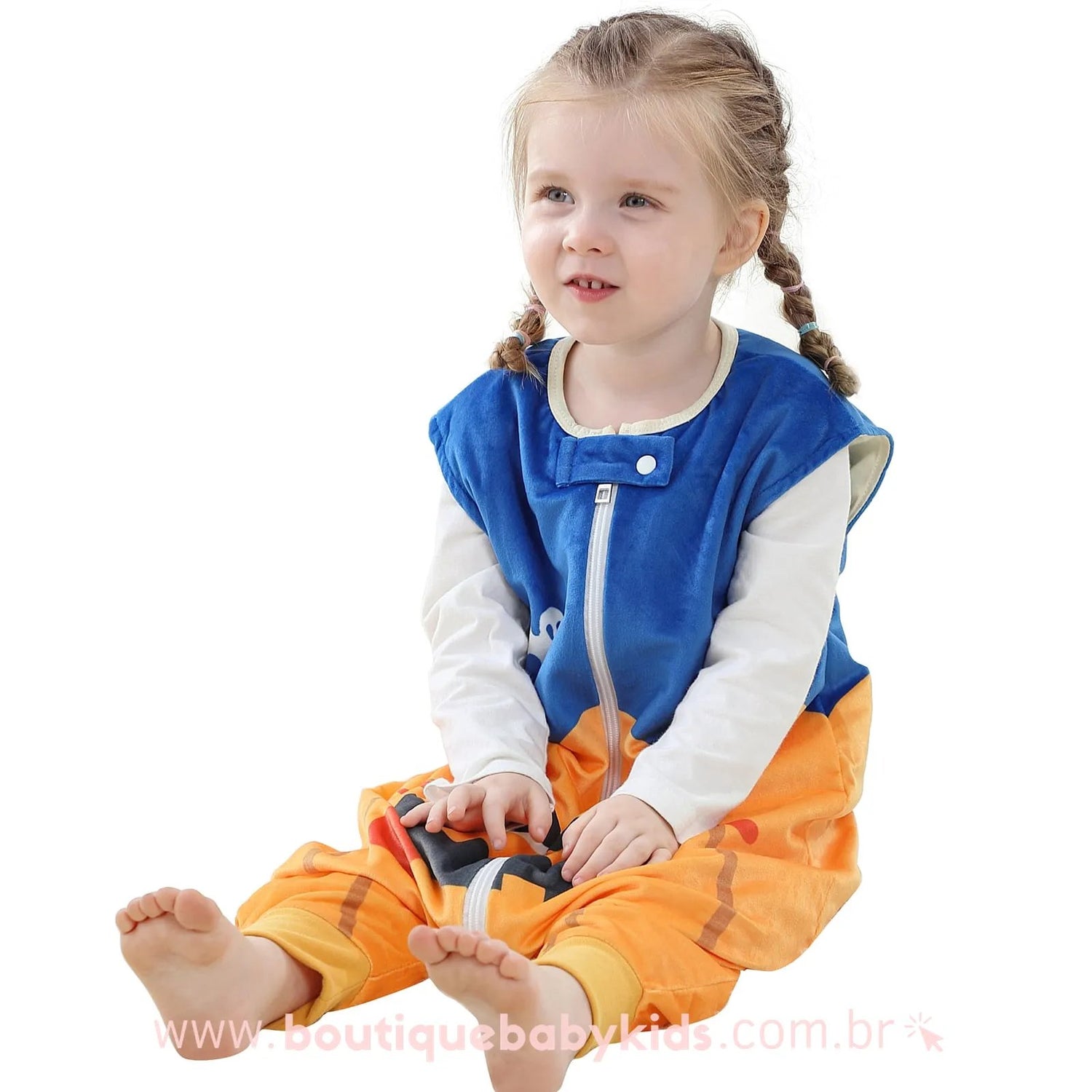 Saco de Dormir Infantil Halloween Abóbora - 1 a 6 Anos - Frete Grátis - Boutique Baby Kids
