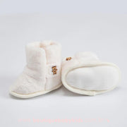 Kit Gorro e Botinha Bebê Urso Polar Recém-nascido Branco - Boutique Baby Kids