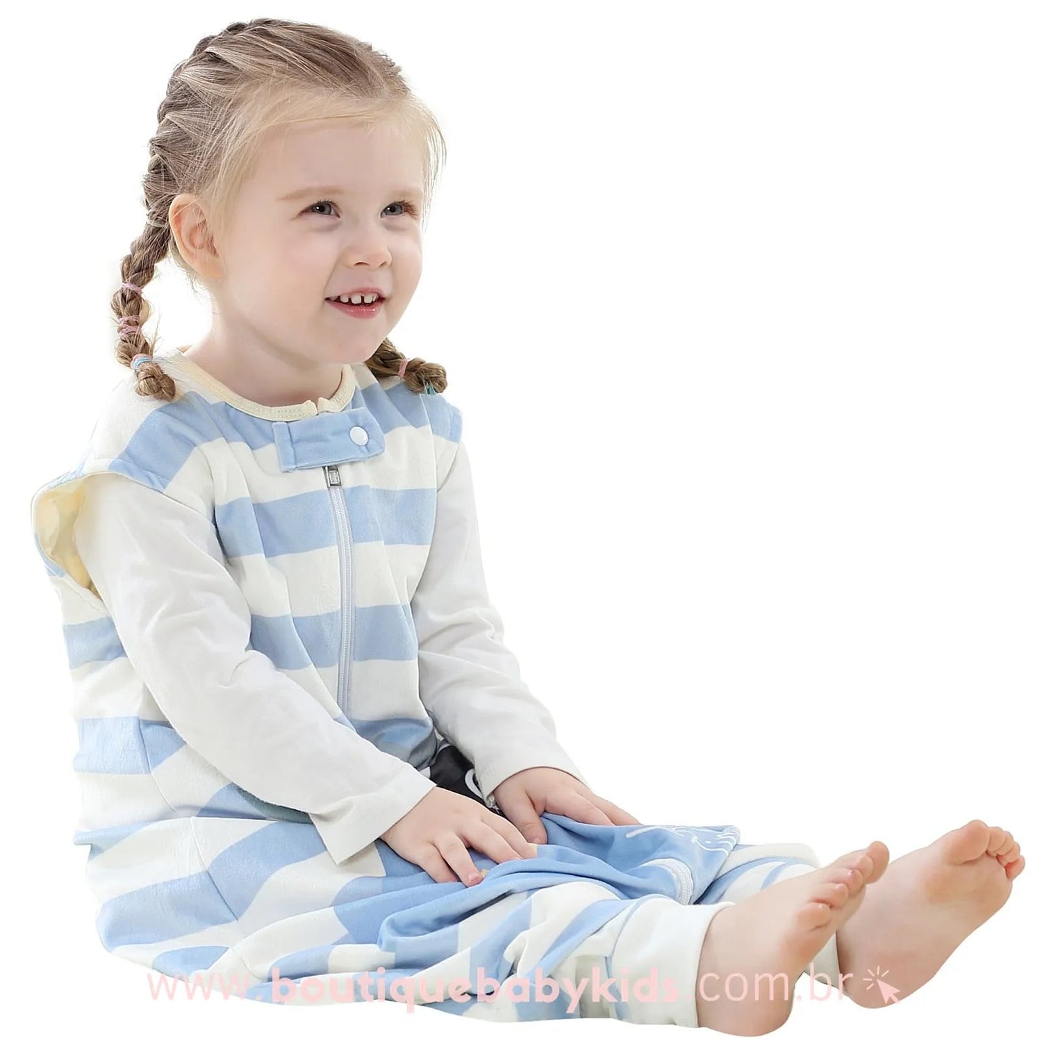 Saco de Dormir Infantil Guaxinim Azul - 1 a 6 Anos - Frete Grátis - Boutique Baby Kids