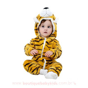 Macacão Bebê Fantasia Tigre