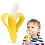 Mordedor Bebê Massageador de Gengiva Banana em Silicone