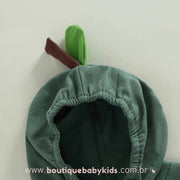 Body Bebê Fantasia Abacate com Capuz - Boutique Baby Kids