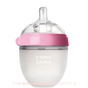 Mamadeira Silicone Comotomo Rosa 150ML - Boutique Baby Kids