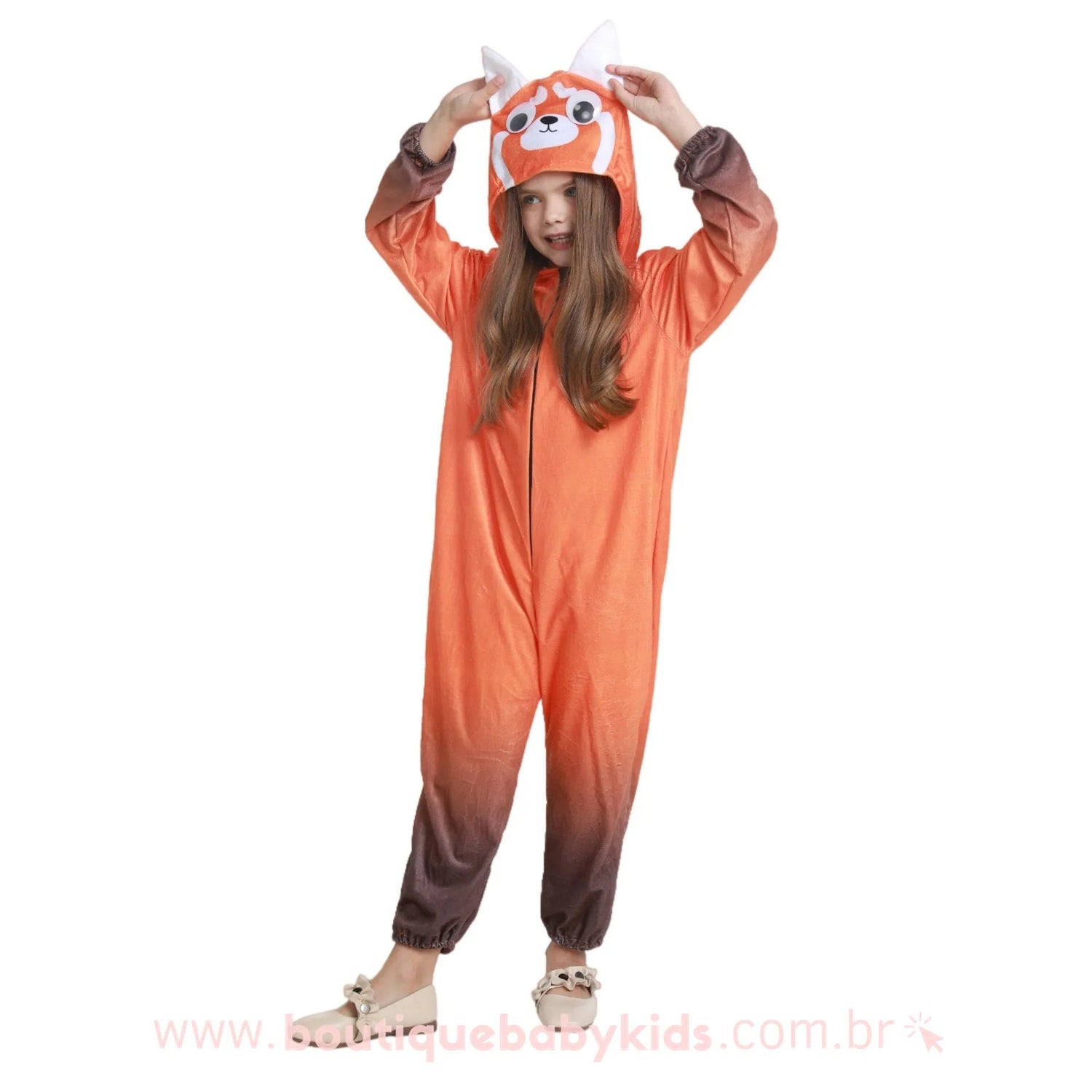Macacão Infantil Fantasia Disney Mei Lee Panda Red Crescer é uma Fera - Boutique Baby Kids