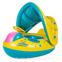 Boia Infantil Inflável com Proteção Solar Removível - Boutique Baby Kids