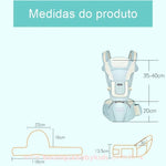 Canguru Ergonômico com Assento Hipseat - Boutique Baby Kids