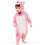 Macacão Pijama Infantil Fantasia Pantera Cor-de-Rosa - 3 a 12 anos - Boutique Baby Kids