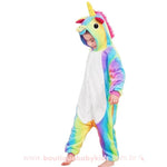 Pijama Infantil Fantasia Unicórnio Colorido - Boutique Baby Kids