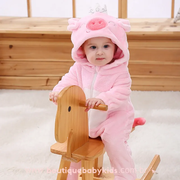 Macacão Bebê Fantasia Porquinha Rosa com Coroa - Boutique Baby Kids