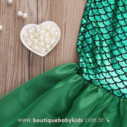 Conjunto Infantil Fantasia Princesa Sereia Ariel - Boutique Baby Kids