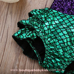 Body Bebê Fantasia Sereia com Paetês - Boutique Baby Kids